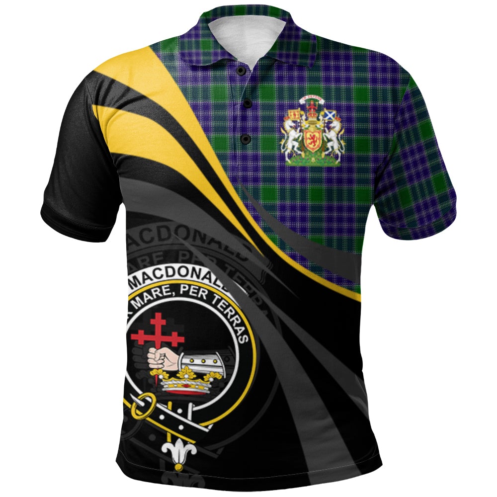 Clan MacDonald Lord of the Isles Hunting 02 Tartan Polo Shirt - Royal Coat Of Arms Style KK32 MacDonald Lord of the Isles Hunting 02 Tartan Tartan Polo