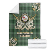 Clan MacDonald Lord of the Isles Hunting Tartan Gold Courage Symbol Blanket UO97 Clan MacDonald Tartan Today