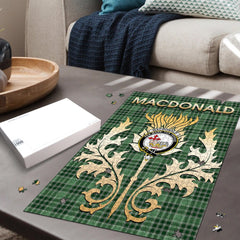 Clan MacDonald Lord of the Isles Hunting Tartan Crest Thistle Jigsaw Puzzles Gift For Family GQ48 Clan MacDonald Tartan Today