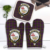Clan MacDonald Modern Tartan Crest Oven Mitt And Pot Holder (2 Oven Mitts + 1 Pot Holder) PG16 Clan MacDonald Tartan Today