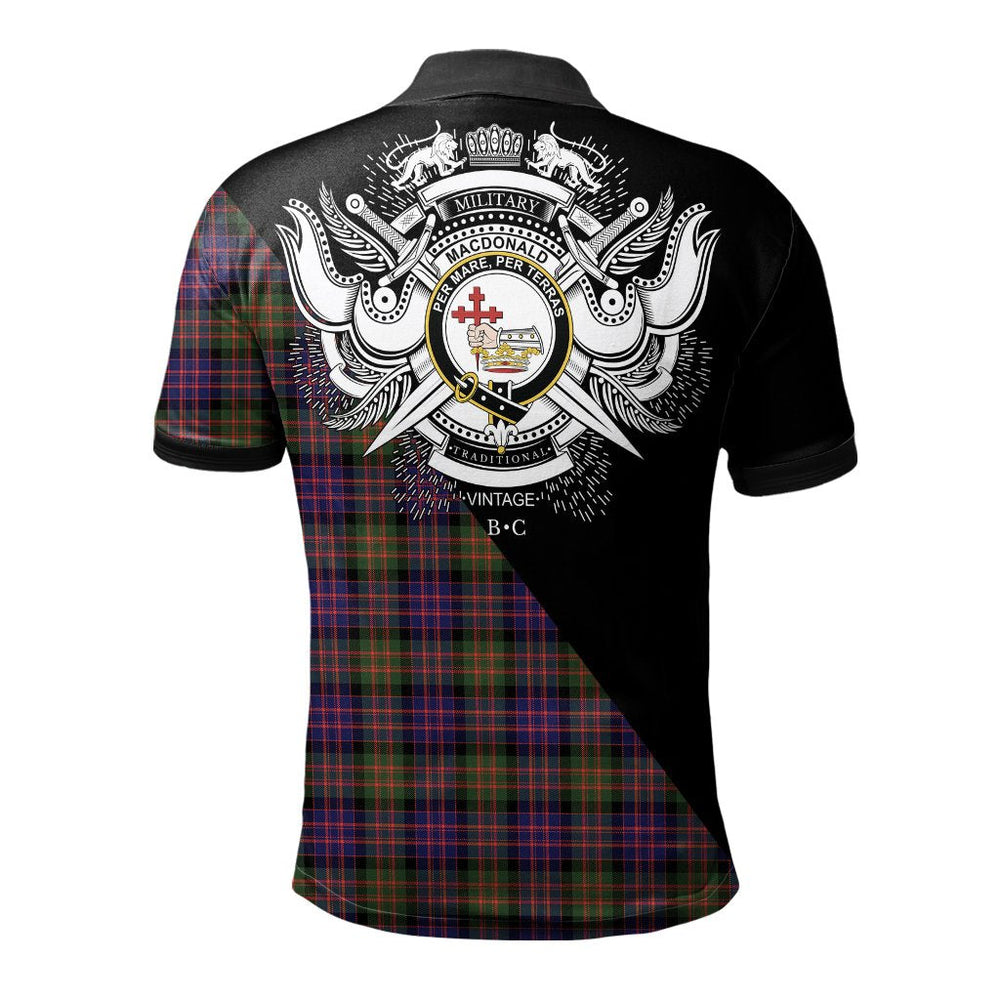 Clan MacDonald Modern Clan - Military Polo Shirt DY86 MacDonald Modern Tartan Tartan Polo