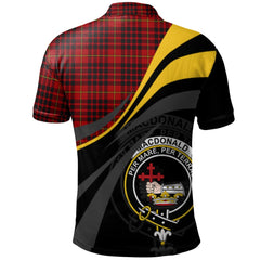 Clan MacDonald of Ardnamurchan Tartan Polo Shirt - Royal Coat Of Arms Style SE17 MacDonald of Ardnamurchan Tartan Tartan Polo
