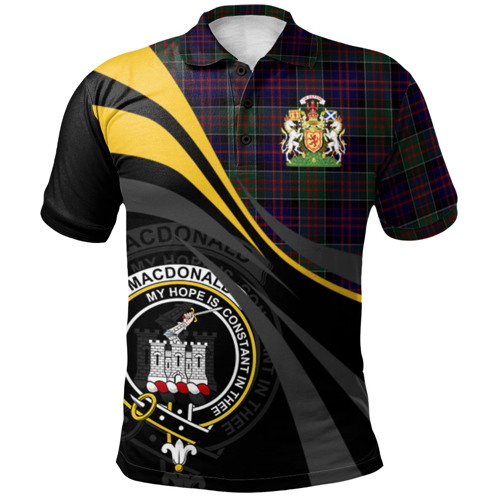 Clan MacDonald of Clanranald 02 Tartan Polo Shirt - Royal Coat Of Arms Style RF63 MacDonald of Tartanranald 02 Tartan Tartan Polo