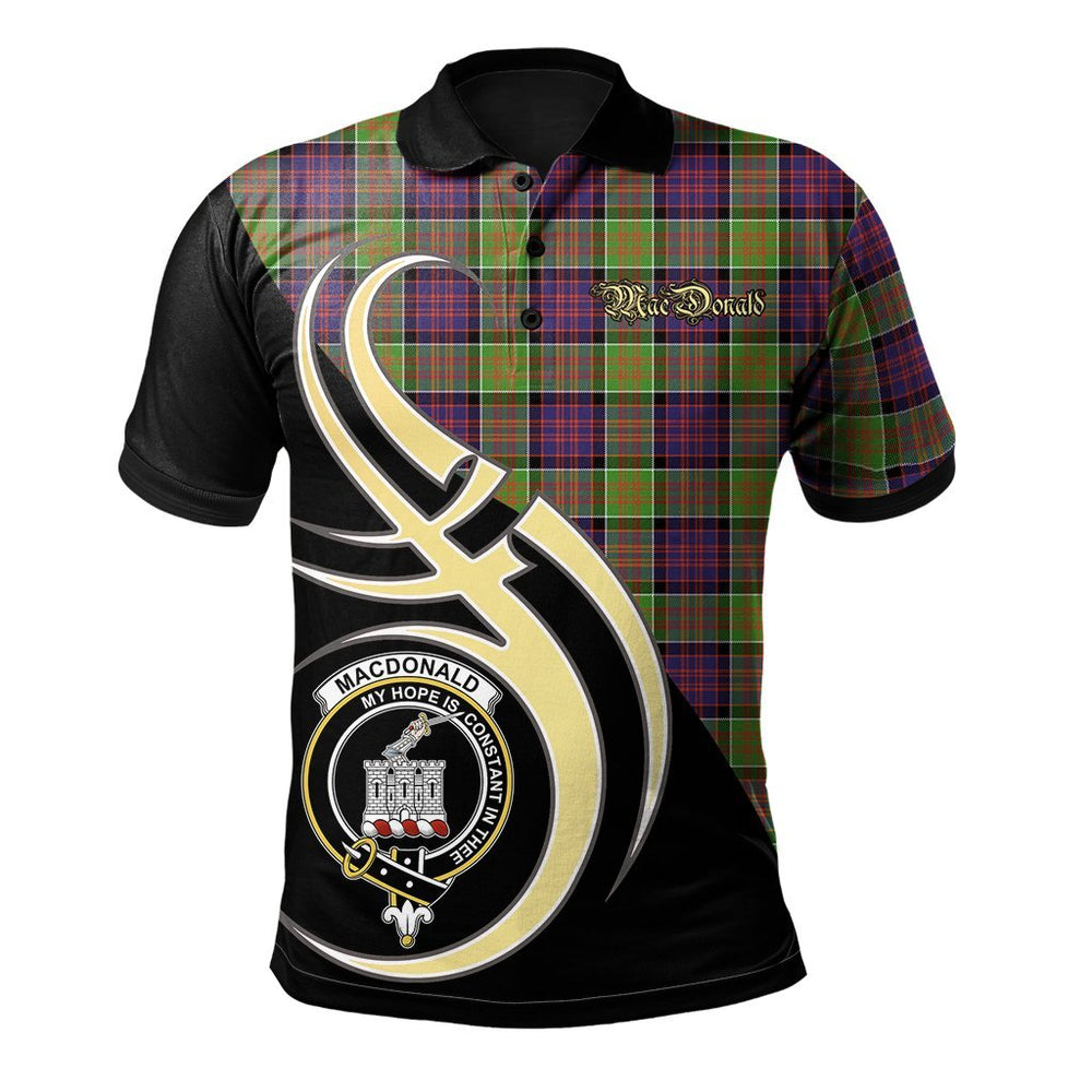 Clan MacDonald of Clanranald Tartan Polo Shirt - Believe In Me Style TF86 MacDonald of Tartanranald Tartan Tartan Polo