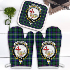 Clan MacDonald Of The Isles Hunting Modern Tartan Crest Oven Mitt And Pot Holder (2 Oven Mitts + 1 Pot Holder) BJ62 Clan MacDonald Tartan Today