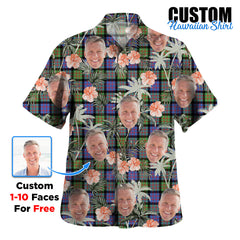 Clan MacDonald Ancient Tartan Custom Face Hawaiian Shirt – Unisex Gift for Family Members, Summer Party QB99 MacDonald Ancient Tartan Tartan Hawaii Shirt