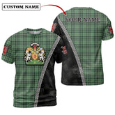 MacDonald Lord of the Isles Hunting Tartan Shirt with Scotland Coat of Arms & Custom Name IK20