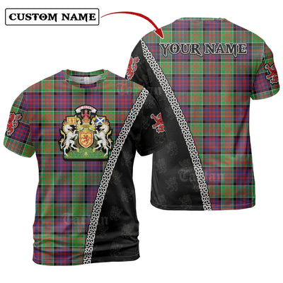 Personalized Clan MacDonald of Clanranald Tartan Shirt with Scotland Coat of Arms & Custom Name