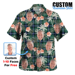 Clan MacDonald of the Isles Hunting Ancient Tartan Custom Face Hawaiian Shirt – Unisex Gift for Family Members, Summer Party ZT65 MacDonald of the Isles Hunting Ancient Tartan Tartan Hawaii Shirt