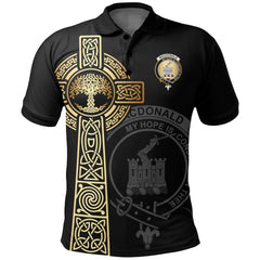 Clan MacDonald (Clan Ranald) Clan Unisex Polo Shirt - Celtic Tree Of Life TV45 MacDonald (Tartan Ranald) Tartan Tartan Polo