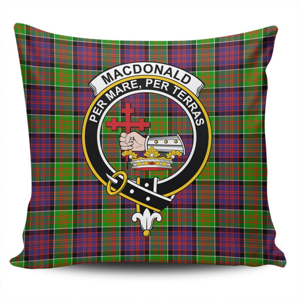 Clan MacDonald of Clanranald Tartan Crest Pillow Cover TO81 Clan MacDonald of Clanranald Tartan Today