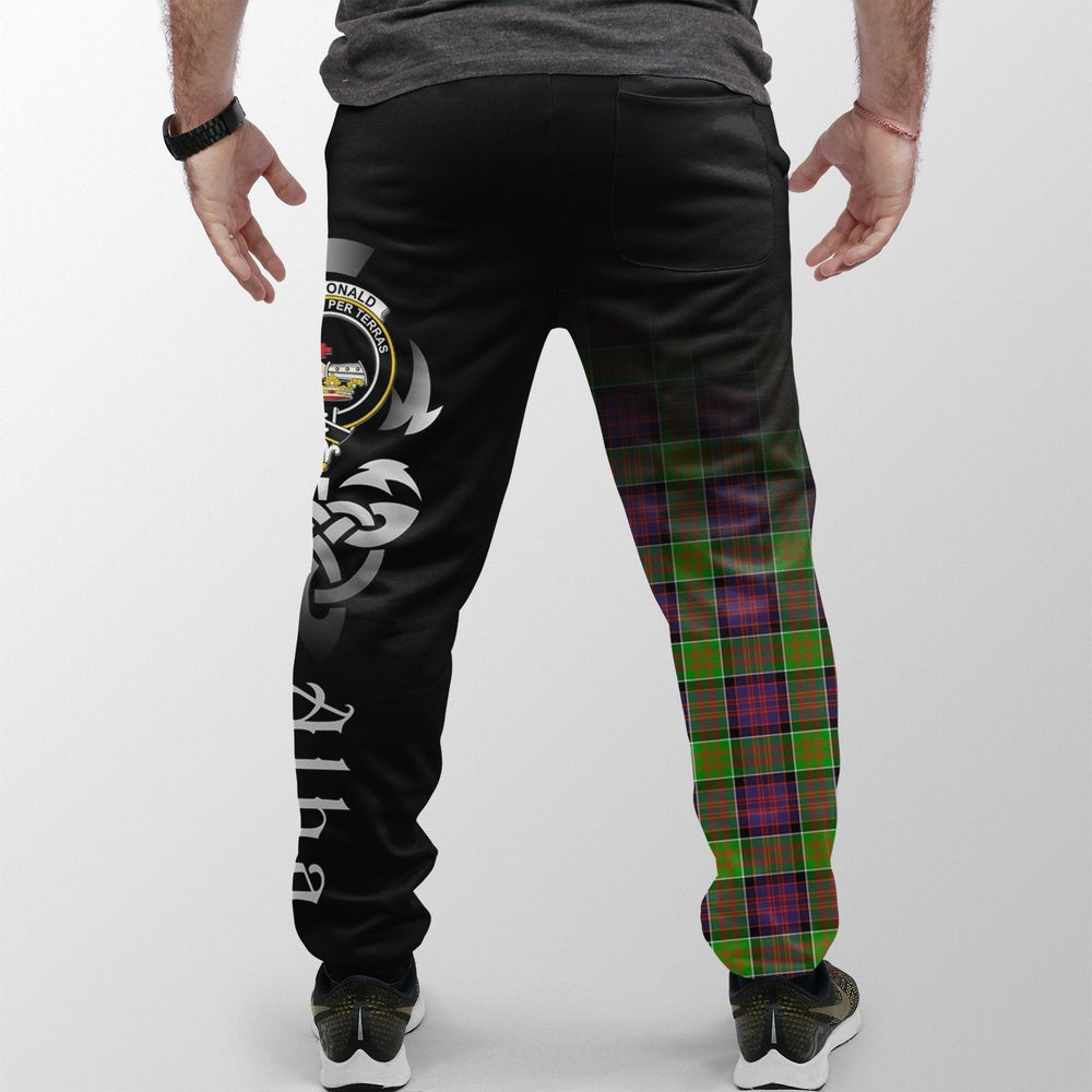 Clan MacDonald Of Clanranald Tartan Crest Jogger Sweatpants Alba Celtic Style BK65 Clan MacDonald of Clanranald Tartan Today