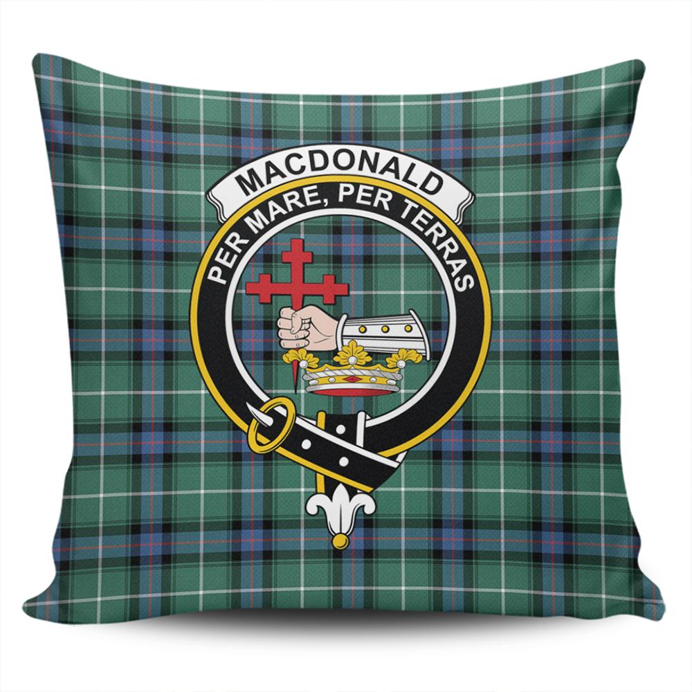Clan MacDonald of the Isles Hunting Ancient Tartan Crest Pillow Cover AU10 Clan MacDonald Tartan Today