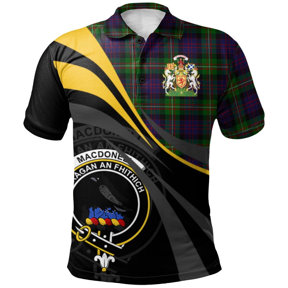 Clan MacDonell of Glengarry 03 Tartan Polo Shirt - Royal Coat Of Arms Style CM28 MacDonell of Glengarry 03 Tartan Tartan Polo