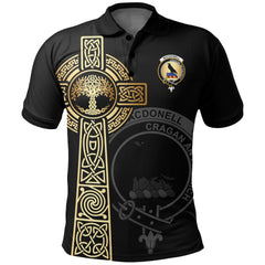 Clan MacDonell (of Glengarry) Clan Unisex Polo Shirt - Celtic Tree Of Life ZF11 MacDonell (of Glengarry) Tartan Tartan Polo