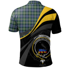 Clan MacDonnell of Glengarry Ancient Tartan Polo Shirt - Royal Coat Of Arms Style EJ40 MacDonnell of Glengarry Ancient Tartan Tartan Polo