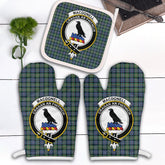 Clan MacDonnell Of Glengarry Ancient Tartan Crest Oven Mitt And Pot Holder (2 Oven Mitts + 1 Pot Holder) LP40 Clan Glen Tartan Today