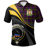 Clan MacDonnell of Glengarry Modern Tartan Polo Shirt - Royal Coat Of Arms Style RI87 MacDonnell of Glengarry Modern Tartan Tartan Polo