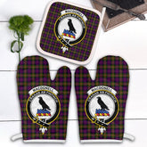 Clan MacDonnell Of Glengarry Modern Tartan Crest Oven Mitt And Pot Holder (2 Oven Mitts + 1 Pot Holder) DC25 Clan Glen Tartan Today
