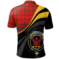 Clan MacDonnell of Keppoch Modern Tartan Polo Shirt - Royal Coat Of Arms Style VV73 MacDonnell of Keppoch Modern Tartan Tartan Polo