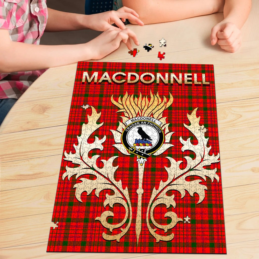 Clan MacDonnell of Keppoch Modern Tartan Crest Thistle Jigsaw Puzzles Gift For Family ZD65 Clan MacDonnell of Keppoch Tartan Today