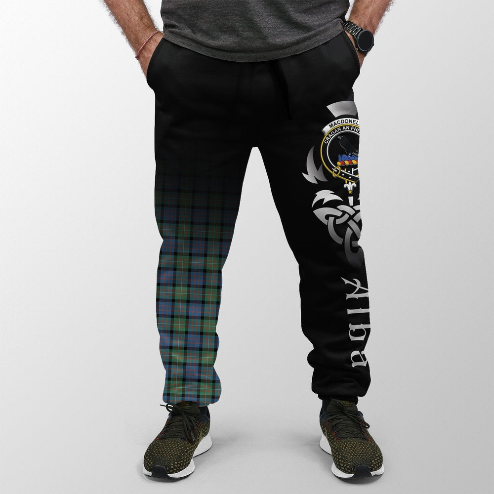 Clan MacDonnell Of Glengarry Ancient Tartan Crest Jogger Sweatpants Alba Celtic Style VM41 Clan Glen Tartan Today
