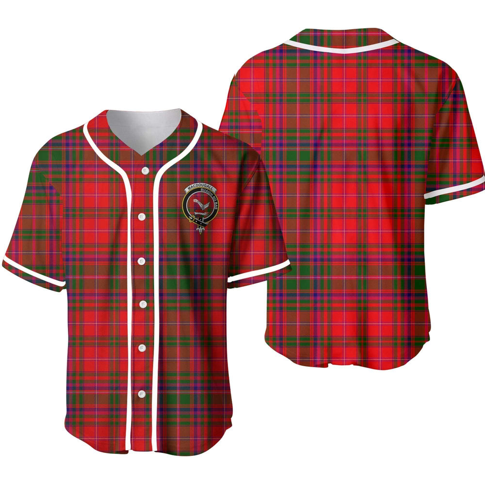 Clan MacDougall Tartan Unisex Baseball Jersey VD56NG56 Clan MacDougall Tartan Today