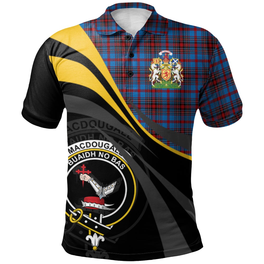 Clan MacDougall 07 Tartan Polo Shirt - Royal Coat Of Arms Style FL86 MacDougall 07 Tartan Tartan Polo