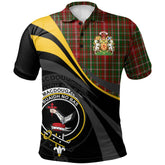 Clan MacDougall Lochcarron Tartan Polo Shirt - Royal Coat Of Arms Style WF20 MacDougall Lochcarron Tartan Tartan Polo