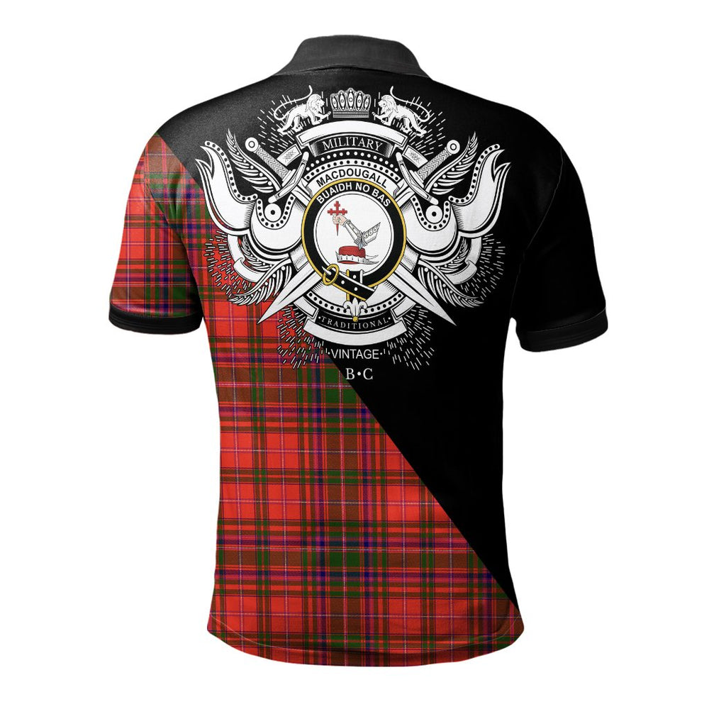Clan MacDougall Modern Clan - Military Polo Shirt YC11 MacDougall Modern Tartan Tartan Polo