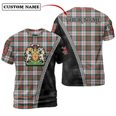 MacDuff Dress Ancient Tartan Shirt with Scotland Coat of Arms & Custom Name LA19