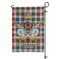 Custom Name Clan MacDuff Dress Ancient Tartan Garden Flag with Clan Crest and the Golden Sword of Courageous Legacy BJ72