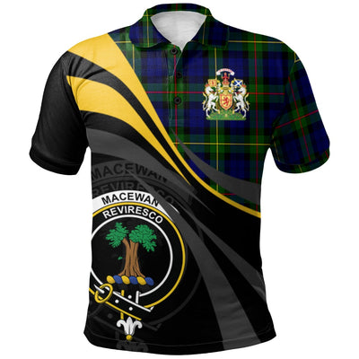 Clan MacEwen - MacEwan 02 Tartan Polo Shirt - Royal Coat Of Arms Style