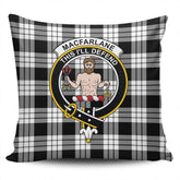 Clan MacFarlane Black & White Ancient Tartan Crest Pillow Cover XW72 Clan MacFarlane Tartan Today