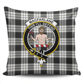 Clan MacFarlane Black & White Tartan Crest Pillow Cover XZ31 Clan MacFarlane Tartan Today