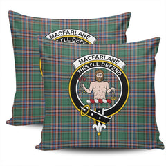 Clan MacFarlane Hunting Ancient Tartan Crest Pillow Cover EY40 Clan MacFarlane Tartan Today