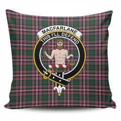 Clan Clan MacFarlane Hunting Modern Tartan Crest Pillow Cover AI18 Clan MacFarlane Tartan Today