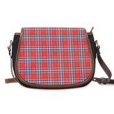Clan MacFarlane Modern Tartan Saddle Handbags OE11 Clan MacFarlane Tartan Today