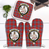 Clan MacFarlane Modern Tartan Crest Oven Mitt And Pot Holder (2 Oven Mitts + 1 Pot Holder) EV80 Clan MacFarlane Tartan Today