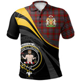 Clan MacFarlane Red Tartan Polo Shirt - Royal Coat Of Arms Style AU11 MacFarlane Red Tartan Tartan Polo