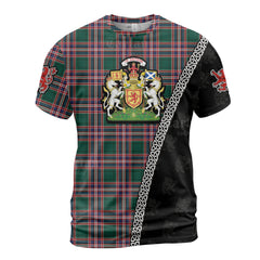 Personalized Clan MacFarlane Hunting Modern Tartan Shirt with Scotland Coat of Arms & Custom Name DF21