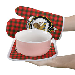 Clan MacFie Tartan Crest Oven Mitt And Pot Holder (2 Oven Mitts + 1 Pot Holder) OG79 Clan MacPhee_MacFie Tartan Today
