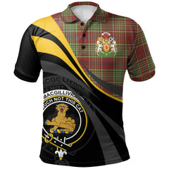 Clan MacGillivray Hunting Ancient Tartan Polo Shirt - Royal Coat Of Arms Style KR82 MacGillivray Hunting Ancient Tartan Tartan Polo