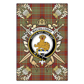 Clan MacGillivray Hunting Ancient Tartan Crest Black Garden Flag - Gold Thistle DZ84 Clan MacGillivray Tartan Today