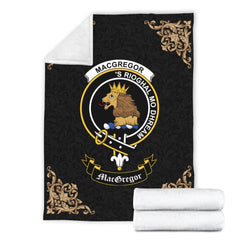 Clan MacGregor Crest Tartan Premium Blanket Black VD87 Clan MacGregor Tartan Today