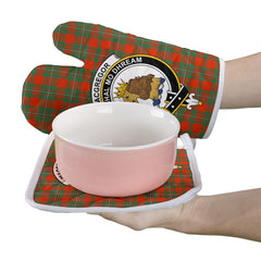 Clan MacGregor Ancient Tartan Crest Oven Mitt And Pot Holder (2 Oven Mitts + 1 Pot Holder) SO99 Clan MacGregor Tartan Today