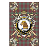 Clan MacGregor Hunting Ancient Tartan Crest Black Garden Flag - Gold Thistle JG91 Clan MacGregor Tartan Today