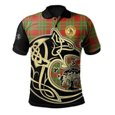 Clan MacGregor Modern Tartan Polo Shirt Viking Wolf OL81 MacGregor Modern Tartan Tartan Polo