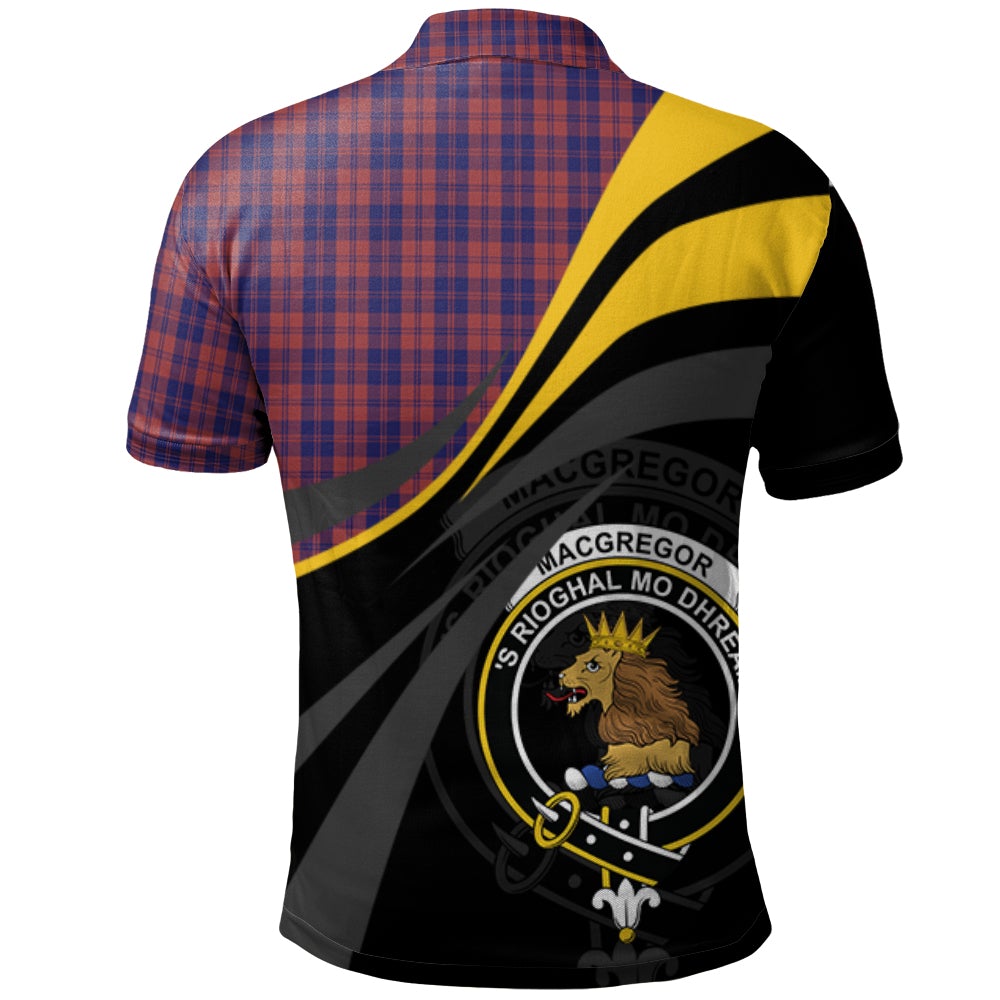 Clan MacGregor of Glengyle Tartan Polo Shirt - Royal Coat Of Arms Style BM28 MacGregor of Glengyle Tartan Tartan Polo