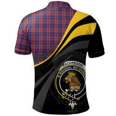 Clan MacGregor of Glengyle Tartan Polo Shirt - Royal Coat Of Arms Style BM28 MacGregor of Glengyle Tartan Tartan Polo